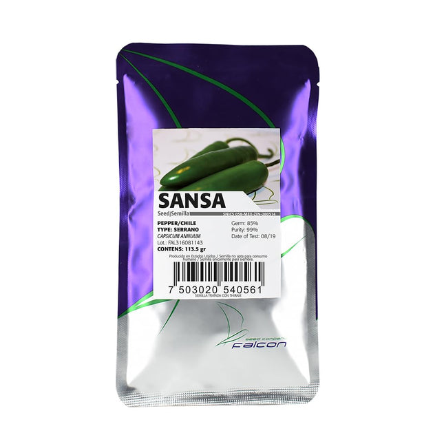 Semillas de chile serrano para cultivar, excelente forma 1/4 de libra, listo para cultivar con mas de 20,000 semillas