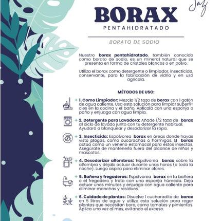 Bórax Pentahidratado en Polvo – Detergente Natural y Multiusos