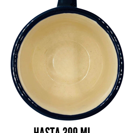 Hermosa Taza para Café Té, de Cerámica tipo Talavera, Hecha a Mano por Artesanos en México (399 ml)