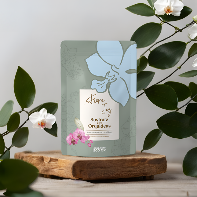 Sustrato para Orquideas de Fibra de Coco con Corteza de Pino Natural 500gr